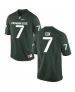 Men's Demetrious Cox Michigan State Spartans #7 Nike NCAA Green Authentic College Stitched Football Jersey XP50B77GG